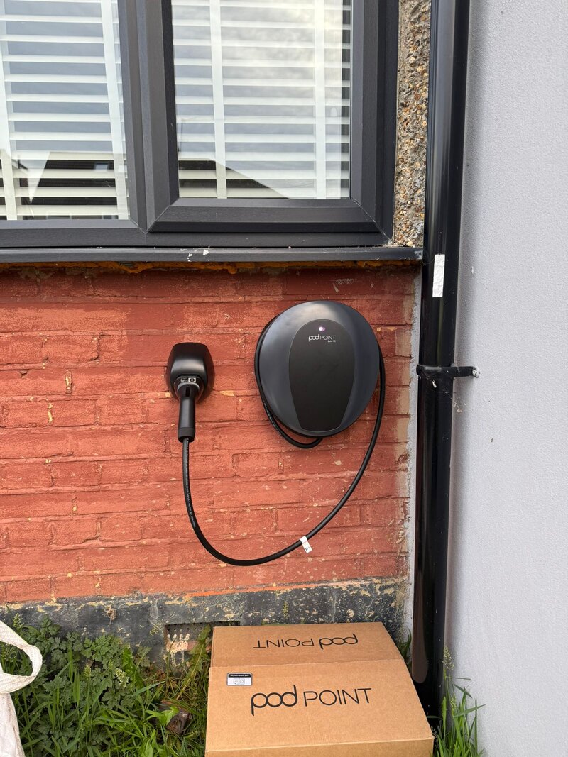 Professional EV charger installation in North London home